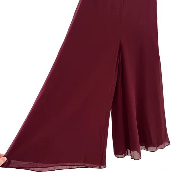 Fame and Partners NEW Smocked Peplum Blouse & Wide Leg Culotte Pants Size 2 - Picture 9 of 14